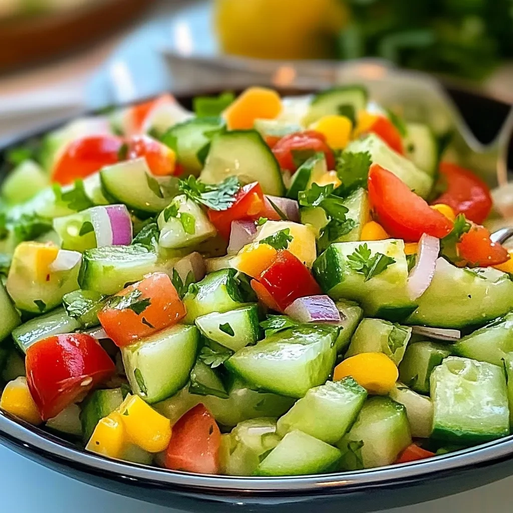Refreshing Tempting Mexican Cucumber Salad Recipe recipe