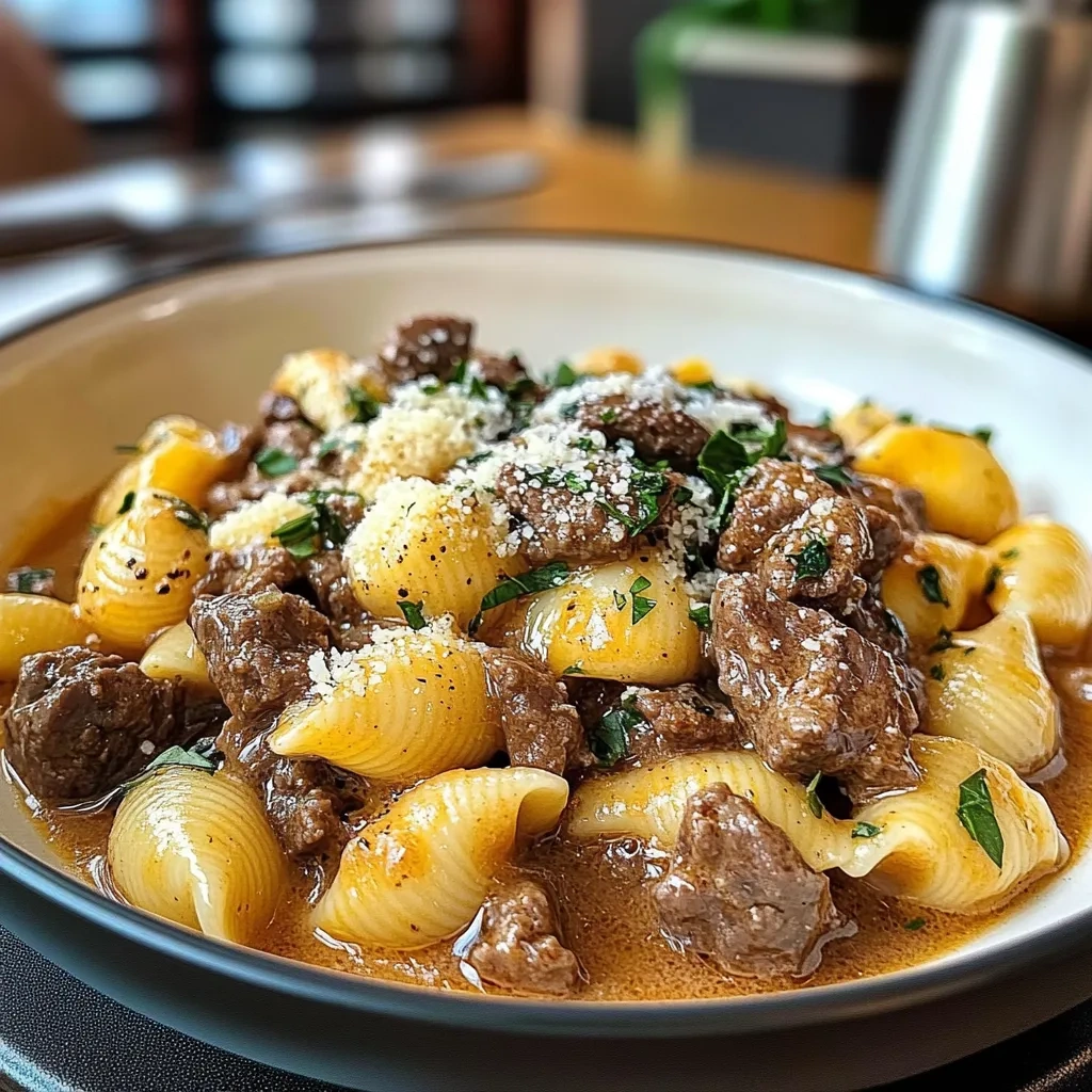 Creamy Beef and Shells Recipe for a Cozy Dinner recipe