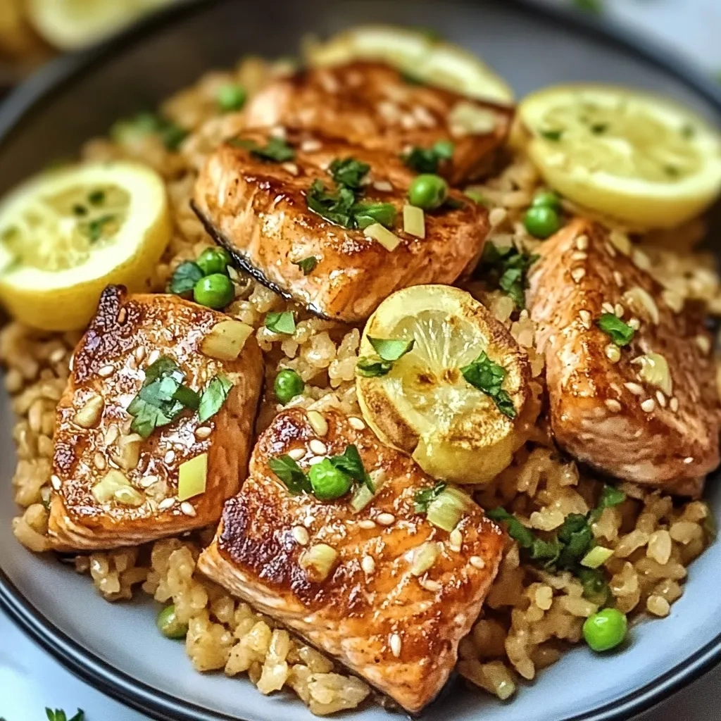Easy One Pot Salmon and Rice: Flavor-Packed Comfort recipe