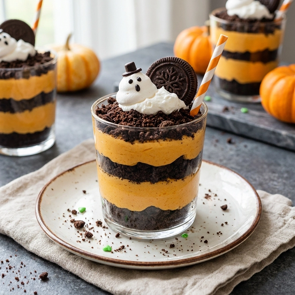 Easy Halloween Oreo Dirt Cake: A Spooktacular Delight | Spooky Dessert Ideas recipe