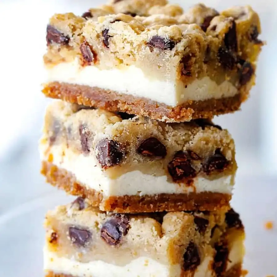 5-Star Chocolate Chip Cheesecake Bars — Meal Prep Hero of the Week recipe