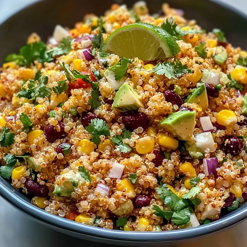 Vibrant Mexican Street Corn Quinoa Salad Recipe recipe