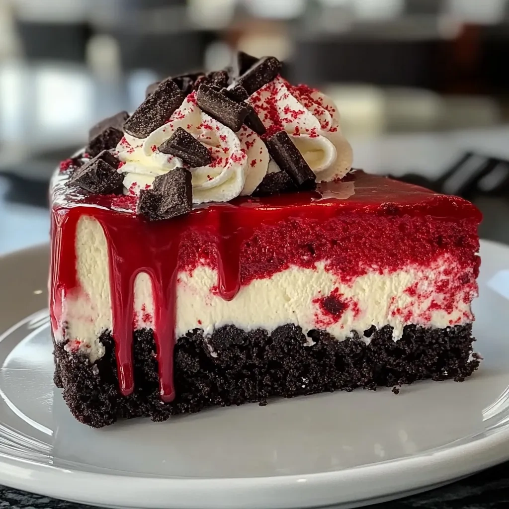 Indulge in Christmas Red Velvet Cheesecake Delight recipe