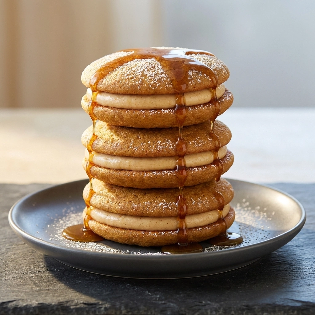 Best Apple Cider Whoopie Pie Cookies with Caramel Filling | Fall Dessert Ideas recipe