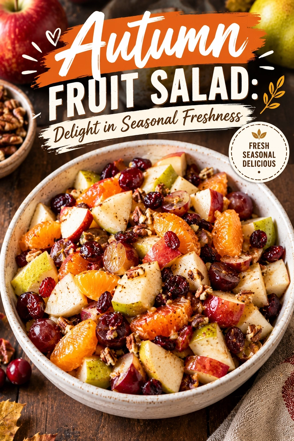 Autumn Fruit Salad: Delight in Seasonal Freshness | Healthy Fall Fruit Salad Recipe recipe