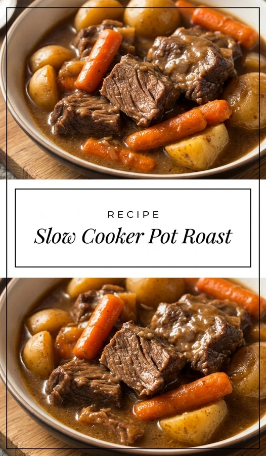 Slow Cooker Pot Roast Recipe: Best Cozy Dinner with Tender Beef & Veggies | Easy Beef Stew | Comfort Food Meals recipe