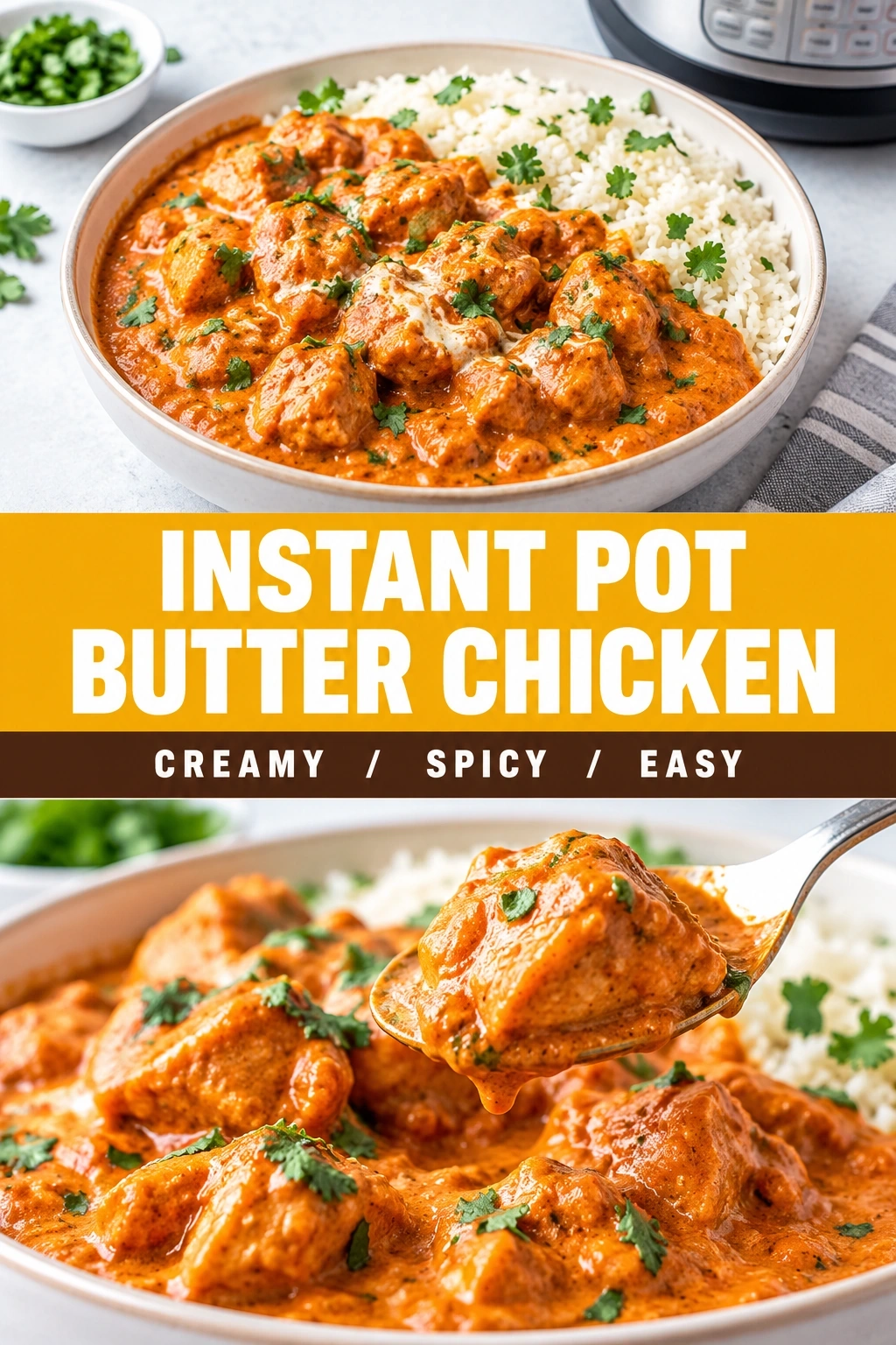 Instant Pot Butter Chicken | Easy Indian Dinner Recipe for Busy Weeknights recipe